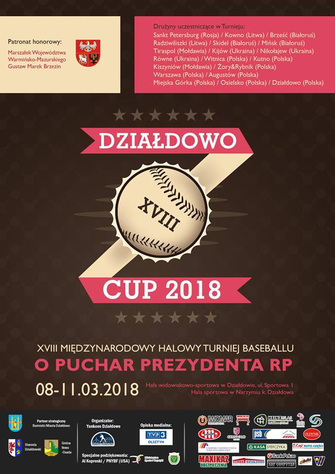 Zaproszenie na XVIII Międzynarodowy Turniej Baseballu