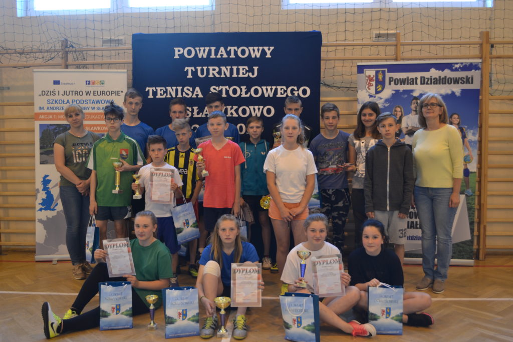 Turniej Tenisa Stołowego w SP w Sławkowie