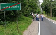Odbiór inwestycji drogowej pn. ,,Przebudowa drogi powiatowej nr 1351 Chełsty-Ciechanówko, etap I od km 1+700 do km 2+529”