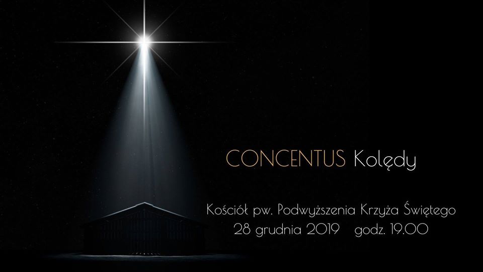 Zaproszenie na koncert kolęd chóru Concentus