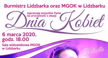 Zaproszenie na koncert z okazji Dnia Kobiet w Lidzbarku