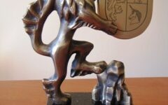 Uroczyste wręczenie statuetki i dyplomu „Osobowość Powiatu Działdowskiego” Ninie Patalon