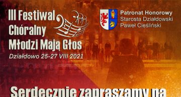 Zaproszenie na koncert galowy podsumowujący III Festiwal Chóralny „Młodzi Mają Głos”