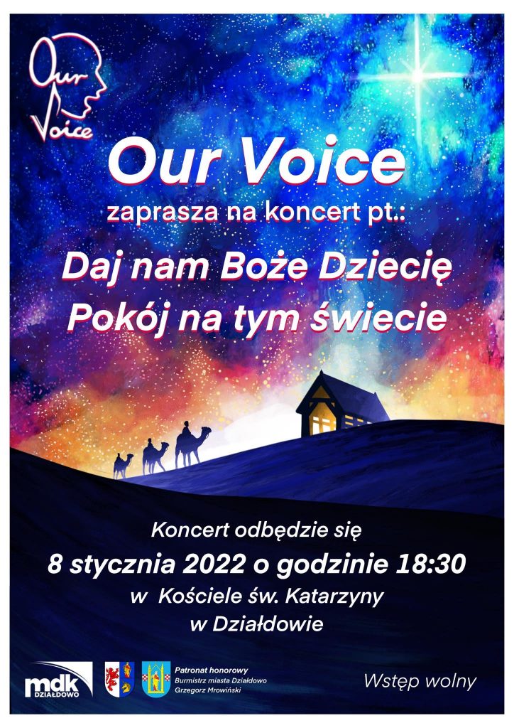 Zaproszenie na drugi koncert świąteczny Our Voice