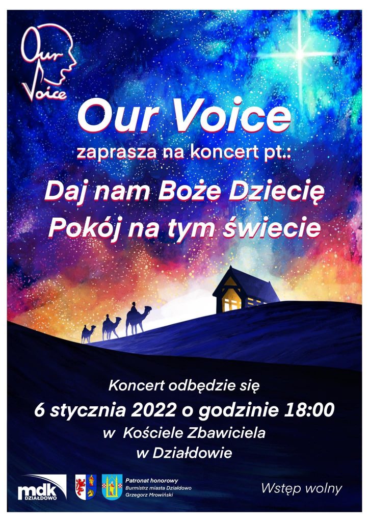 Zaproszenie na koncert świąteczny Our Voice