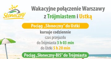 Informacja Kolei Mazowieckich w sprawie kursów pociągu „Słoneczny” i „Słoneczny-BIS”