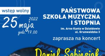 Zaproszenie na koncert Daniela Sobiesiaka