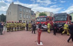 Uroczyste Obchody Dnia Strażaka przed Komendą Powiatową Państwowej Straży Pożarnej w Działdowie