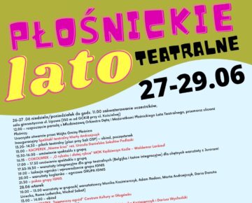Zaproszenie na Płośnickie Lato Teatralne 2022