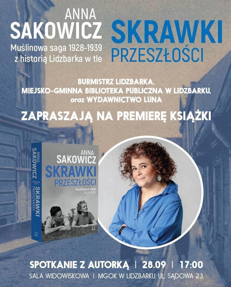 Zaproszenie na spotkanie autorskie z Anną Sakowicz