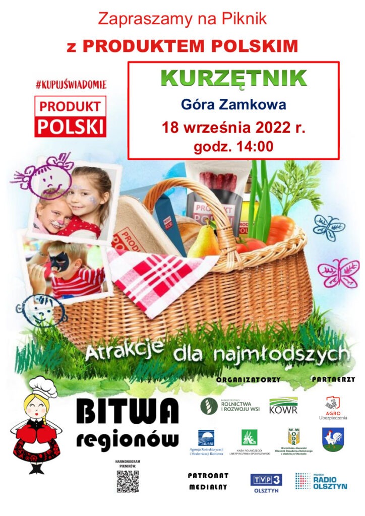 Zaproszenie na Piknik z Produktem Polskim do Kurzętnika