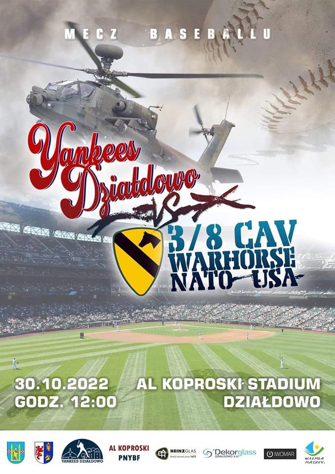 Zaproszenie na mecz baseballu: Yankees vs. 3/8 CAV Warhorse