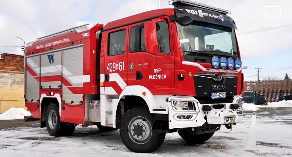 Nowy wóz strażacki dla OSP w Płośnicy