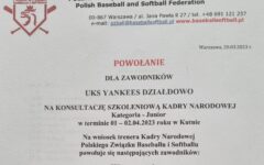Zawodnicy Yankees Działdowo w reprezentacji Polski U-18!