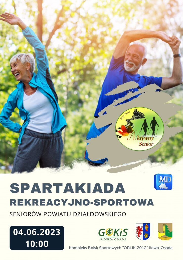 Zaproszenie na Spartakiadę Rekreacyjno-Sportową Seniorów Powiatu Działdowskiego