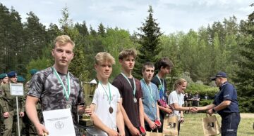 Reprezentacja lidzbarskich licealistów na podium Spartakiady Sportowo-Obronnej Klas Mundurowych!