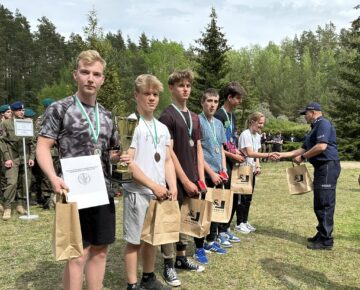 Reprezentacja lidzbarskich licealistów na podium Spartakiady Sportowo-Obronnej Klas Mundurowych!