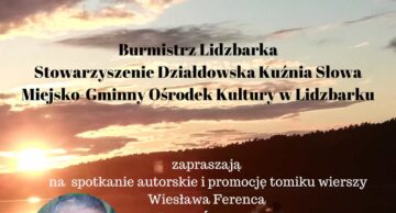 Zaproszenie na promocję tomiku wierszy Wiesława Ferenca