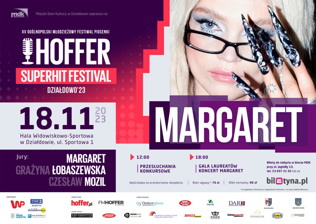 Zaproszenie na Hoffer Superhit Festival 2023