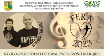 Zaproszenie na XXVII Ogólnopolski Festiwal Twórczości Religijnej FERA 2023