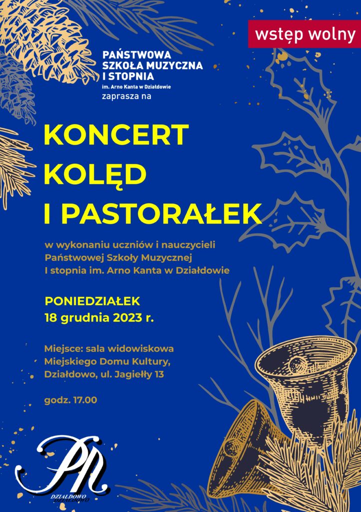 Zaproszenie na Koncert Kolęd i Pastorałek
