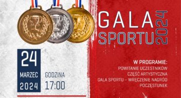 Zaproszenie na Galę Sportu 2024 do Rybna