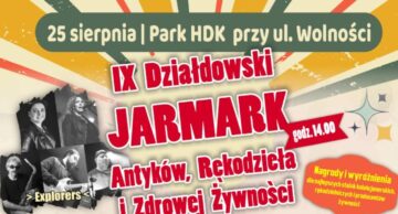 Zaproszenie na IX Działdowski Jarmark Antyków, Rękodzieła i Zdrowej Żywności