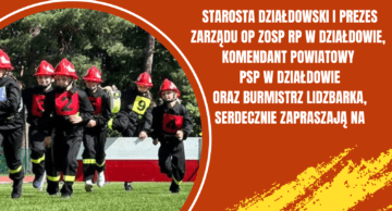 Zaproszenie na Powiatowe Młodzieżowe Zawody Sportowo-Pożarnicze do Lidzbarka