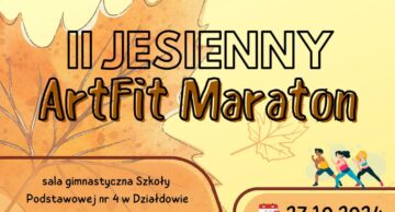 Zaproszenie na II Jesienny Artfit Maraton do działdowskiej „czwórki”