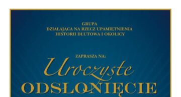 Zaproszenie na uroczyste odsłonięcie tablicy poświęconej powstańcom styczniowym do Dłutowa