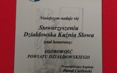 Uroczysta Sesja Rady Powiatu Działdowskiego