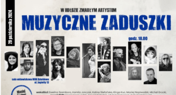 Zaproszenie na Muzyczne Zaduszki do działdowskiego MDK-u