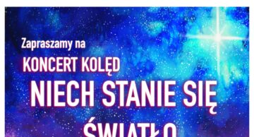 Zaproszenie na koncert kolęd do kościoła pw. Zbawiciela w Działdowie