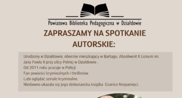 Zaproszenie na spotkanie autorskie z Robertem Ruczyńskim