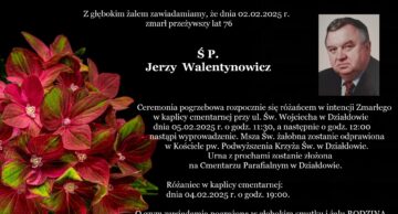 Zmarł Jerzy Walentynowicz, radny Powiatu Działdowskiego II i III kadencji