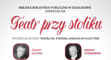 Zaproszenie na sztukę „Jesienny wieczór” do działdowskiej MBP