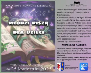 "Młodzi piszą dla dzieci". Zaproszenie do konkursu