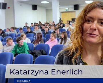 Katarzyna Enerlich na spotkaniu z młodzieżą z Zespołu Szkół Zawodowych nr 1 w Działdowie film)