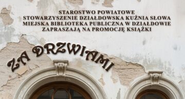 Zaproszenie na promocję książki „Za drzwiami” do działdowskiej MBP