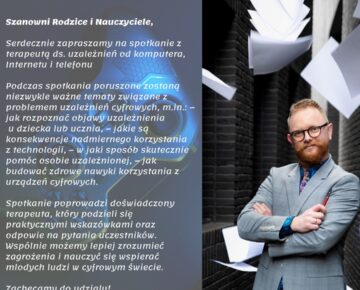 Zaproszenie na spotkanie z terapeutą do działdowskiej PBP