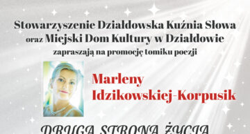 Zaproszenie na promocję tomiku poetyckiego do działdowskiego MDK-u