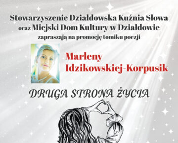 Zaproszenie na promocję tomiku poetyckiego do działdowskiego MDK-u