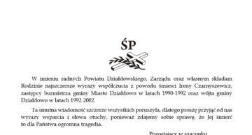 Najszczersze wyrazy współczucia