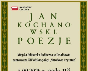 Zaproszenie na Narodowe Czytanie 2025