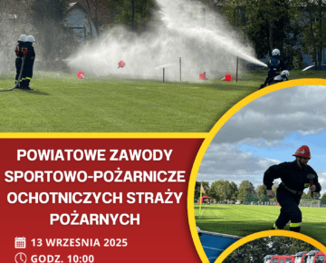 Zaproszenie na Powiatowe Zawody Sportowo-Pożarnicze OSP do Rybna