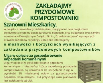 Załóż przydomowy kompostownik, a otrzymasz zniżkę!