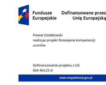 Realizacja projektu „Rozwijanie kompetencji uczniów” współfinansowanego ze środków EFS+ przez Powiat Działdowski/ZS w Malinowie