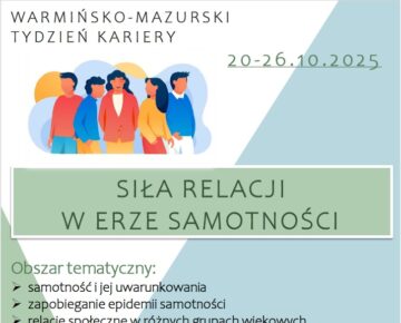 Zaproszenie do udziału w Warmińsko-Mazurskim Tygodniu Kariery 2025