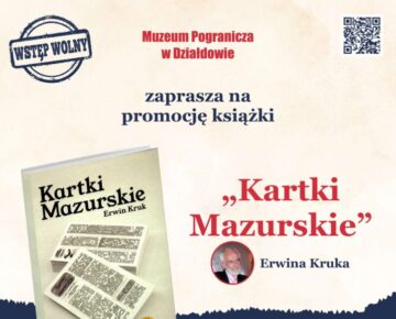 Zaproszenie na promocję "Kartek mazurskich" Erwina Kruka"