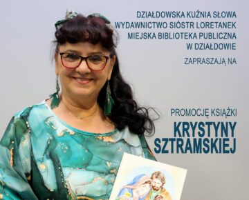 Zaproszenie na promocję książki w działdowskiej MBP